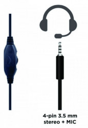 Gembird stereo gejmerske slušalice sa mikrofonom+volume kontrolom 3.5mm red ( GHS-05-R ) - Img 3