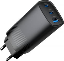 Gembird TA-UC-PDQC65-01-BK 3-port 65 W GaN USB PowerDelivery fast charger, black - Img 3