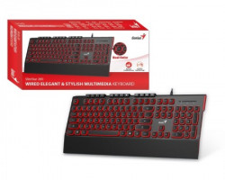 Genius slim star 280 USB YU crno crvena tastatura - Img 2