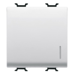 Gewiss Chorus, 1P prekidač 16A, indikator, 2M, beli ( Gw10032 )