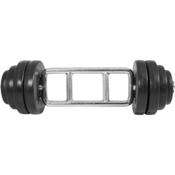 Gorilla Sports Šipka za triceps sa više rukohvata + Set plastičnih tegova (35 kg) ( 100099-00006-0036 )