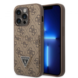 Guess futrola za iPhone 14 pro 4G double card triangle brown ( GUHCP14LP4TPW ) - Img 1