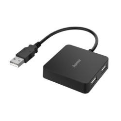 Hama usb hub 2.0, 4 porta, 480 mbit/s, crni ( 200121 )