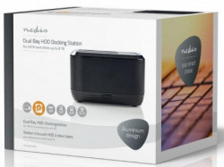 HDDUDB3200BK * Nedis USB 3.0 DUPLI docking station za 2.5/3.5 SATA hard diskove, max 8TB FO - Img 4