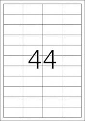 Herma etikete nepoderive 48,3x25,4 A4/44 1/25 bela ( 02H4690 ) - Img 2