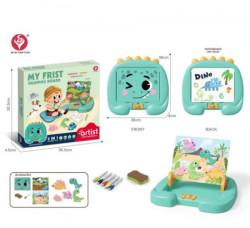 Hk mini igračka 3u1 tabla za crtanje, tirkiz ( A076565 )
