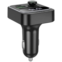 Hoco. fm modulator,bluetooth,12/24v,2xusb-,pd,qc30,20w - e85 tiger-7