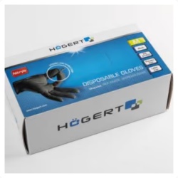Hogert HT5K774 rukavice nitrilne crne, veličine L i XL, 100 komada ( HT5K774-XL )