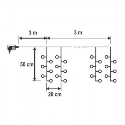 Home svetleći niz sa 300 toplo belih LED dioda ( MLF300/WW ) - Img 2