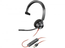 HP poly blackwire 3310 USB-A headset, black ( 767F7AA )