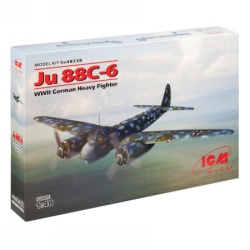ICM Model Kit Aircraft - Ju 88?-6 WWII German Heavy Fighter 1:48 ( 060927 )