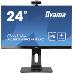 Iiyama 24" IPS-panel, 1920x1080, Windows Hello Webcam 1080P Auto Focus ( XUB2490HSUH-B1 ) -1