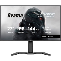 Iiyama 27" IPS Gaming, G-Master Black Hawk, G-SYNC Compatible, 2560x1440 144Hz, 300cd/m2, HDMI, DisplayPort, 1ms MPRT, Adaptive Sync, Speak