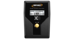 Infosec communication x3 ex 1000 lcd usb fr/schuko -2