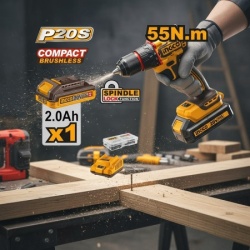 Ingco cdli205582e aku bušilica 55nm 1x2ah super ( CDLI205582E )