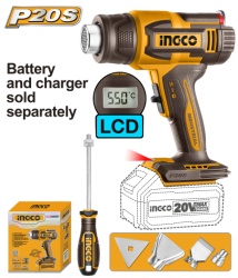 Ingco hgli2003 aku pištolj za vreo vazduh lcd solo super ( HGLI2003 )