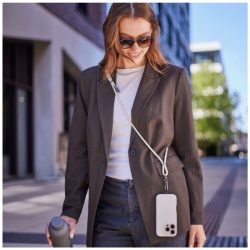 Intenso Kaiš za mobilni telefon sa punjačem - Cell Phone Charging Lanyard Beige