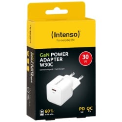 Intenso Punjač kućni, brzi, USB-C, 3A, 30W - Power Adapter W30C Gan-1