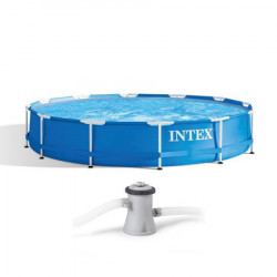 Intex Metal Frame okrugli bazen za dvorište sa metalnim ramom + filter pumpa 366cm x 76cm ( 28212 ) - Img 11