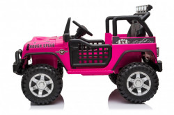 Jeep BROTHERS Auto na akumulator sa dva pogona i kožnim sedištem - Pink - Img 4