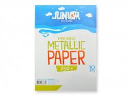 Jolly papir metalik, bela, A4, 250g, 10K ( 136101 )