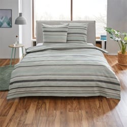 Jorganska navlaka + 2 jastučnice flanel light grey double ( VLK000255-lightgrey )