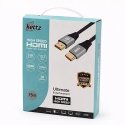 Kettz hdmi kabl hk-k150m premium v1.4 gold 15m 4k30hz 19+1 ( 101-87 )