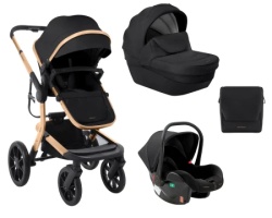 Kikka Boo Kolica Irene premium 3in1 set sa I-SIZE autosedištem i tvrdom korpom Black ( KKB11251 )