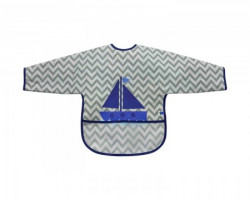 KikkaBoo portikla sa rukavima i odeljkom za mrvice boat grey ( KKB30022 ) - Img 1
