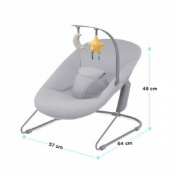 Kinderkraft stolica za ljuljanje calmee grey ( KBCALM00GRY0000 ) - Img 4