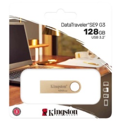 Kingston 128GB USB flash drive, USB 3.2 Gen.1, DataTraveler SE9 G3, Read up to 220MB/s, Write up to 100MB/s ( DTSE9G3/128GB ) -3