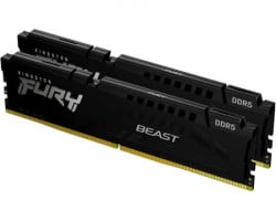 Kingston DIMM DDR5 64GB (2x32GB kit) 5200MT/s KF552C40BBAK2-64 fury beast RGB black memorija - Img 2