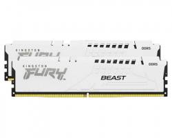 Kingston DIMM DDR5 64GB (2x32GB kit) 5600MT/s KF556C36BWEK2-64 Fury Beast White Expo - Img 1