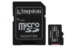 Kingston MicroSD 64GB, canvas go! plus, class 10 UHS-I U1 V10 A1, w/SD adapter ( SDCS2/64GB ) - Img 3