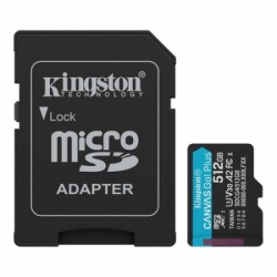 Kingston UHS-I U3 V30 A2 MicroSD 512GB, Canvas Go! Plus, Class10 ( SDCG4/512GB )
