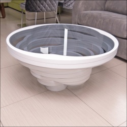 Klub sto Lara Beli 900x900x420 mm ( 800-584 )