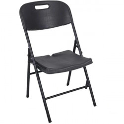 Komplet wood design crni plastični sklopivi sto sa metalnom konstrukcijom i 8 stolica - Img 6