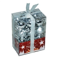 Kuglice 2,5 cm 24 kom srebrne ( 51-091000 )-1