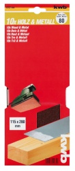 KWB brusni papir 115x280 GR120 10/1, drvo-metal, alu-oksid ( KWB 49812120 )