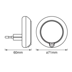 Ledvance LED noćna lampa sa sumrak senzorom ( 4058075266827E )-2