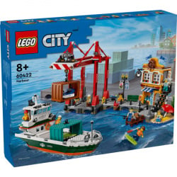 Lego 60422 Morska luka sa teretnim brodom ( 60422 ) - Img 1