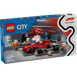 Lego F1 pitstop i ekipa sa Ferrari formulom ( 60443 )-1