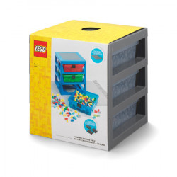 Lego polica sa 3 fioke i podlogom za gradnju - siva ( 40950003 ) - Img 4