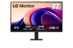 LG 27" IPS QHD 100Hz Monitor with USB-C, 16:9, 1000:1, Tilt, Black ( 27U631A-B )