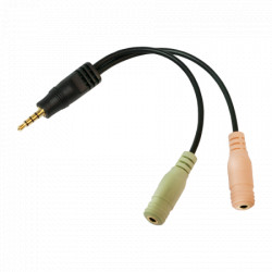 LogiLink audio adapter 4-pin muški 3.5 mm stereo na 2x 3.5mm ženski ( 2750 ) - Img 1