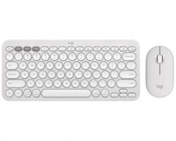 Logitech Pebble2 Wireless Combo US tastatura + miš bela - Img 1