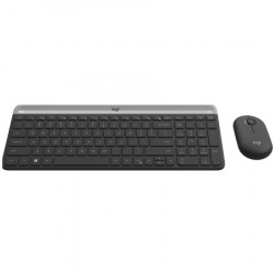 Logitech slim wireless keyboard and mouse combo MK470 graphite ( 920-009204 )  - Img 1