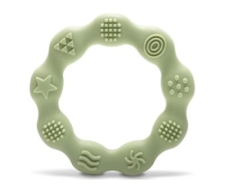 Lorelli silikonska glodalica za bebe ring - natural fresh green ( 10210920004 ) -2