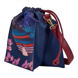 Loungefly disney mulan castle cinch sack cross body bag ( 051202 )  - Img 1