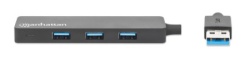 Manhattan 164900 3.2 G1/5Gbps/Crni USB HUB 4port -3